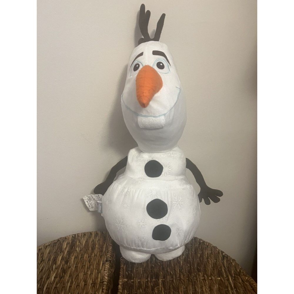 Olaf Plush Toy - White and Orange Snowman Character Plush